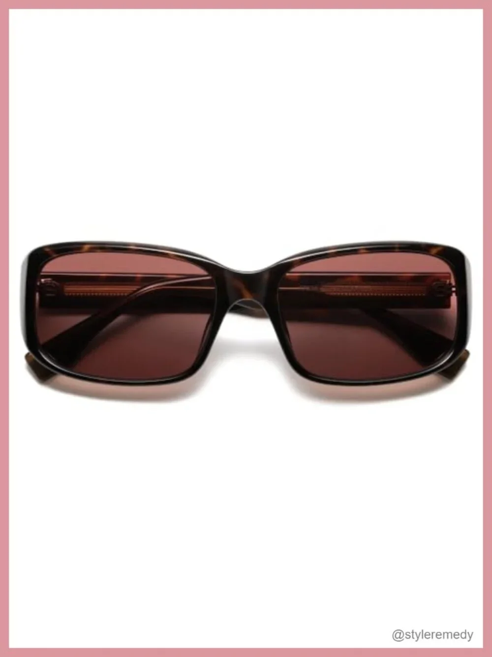 Vintage Square Wrap Around Sunglasses UV Protection